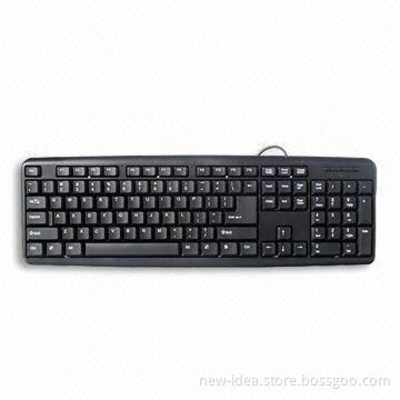 Standard Computer Wired Keyboard, Size of 44.5 x 14.2 x 2.3cm
